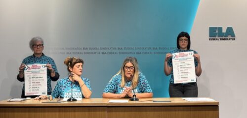 ELA convoca tres jornadas de huelga en las residencias de Bizkaia
